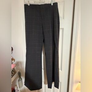 Banana Republic Charcoal Checkered Pants